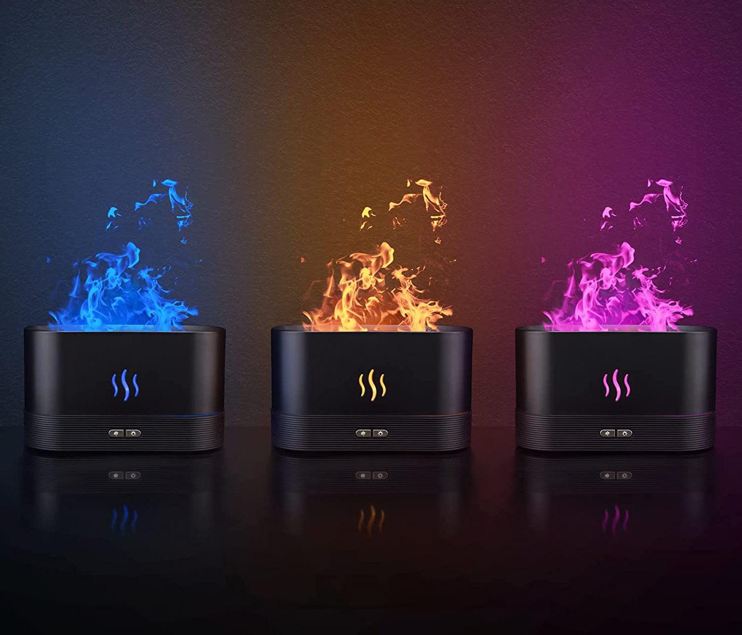 Flame Aroma Humidifier with LED Light